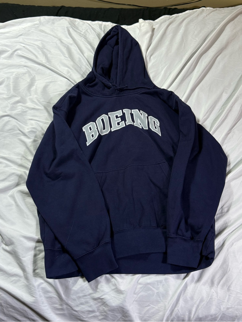 Boeing Men's Navy Hoodie heavyweight Sweatshirt Aircraft Airplanes